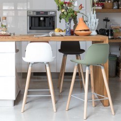 Tabouret de bar scandinave, Lot de 2, 65 cm