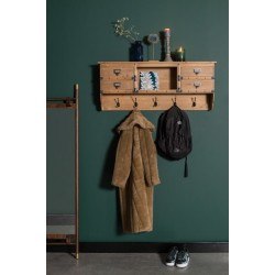 Patère et meuble de rangement en bois massif Amador - Dutchbone