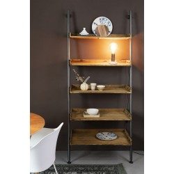 Étagère en bois et métal industrielle Shelf Wally