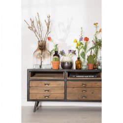 Buffet vintage Sol en bois et métal - Dutchbone