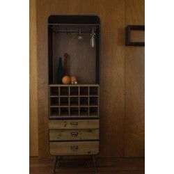 Meuble range bouteilles industriel Vino