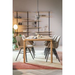 Grande table de repas - STORM en bois de frêne 220 cm Zuiver