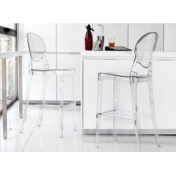 Tabouret de bar transparent design Igloo par Scab design