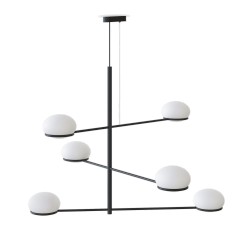 Suspension moderne design 6 lampes COCO