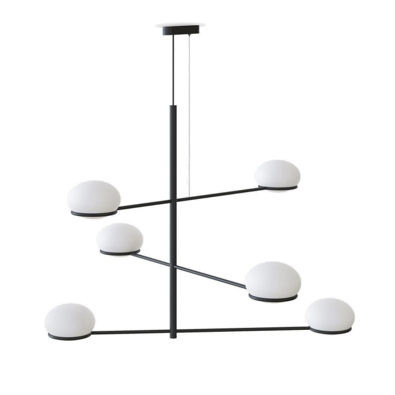 Suspension moderne design 6 lampes COCO Suspension moderne design 6 lampes COCO