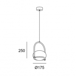 Suspension contemporaine COCO Leds C4