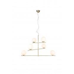 Suspension Pure 6 lampes en verre - Trio OR