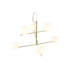 Suspension Pure 6 lampes en verre - Trio OR