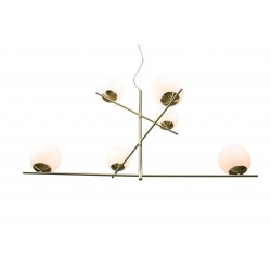 Suspension Pure 6 lampes en verre - Trio OR