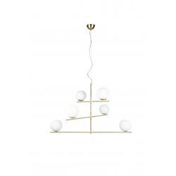 Suspension Pure 6 lampes en verre - Trio OR