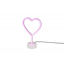 Lampe déco coeur néon led