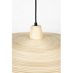 Suspension ronde en rotin BALANCE L - Zuiver