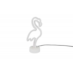 Lampe déco flamant rose néon led