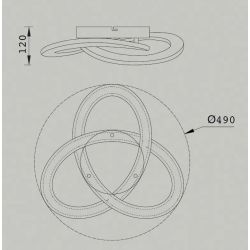 Plafonnier design Planet 49 cm - Mantra