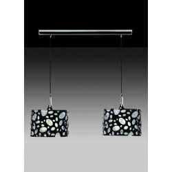Suspension Moon 2L line blanche Mantra