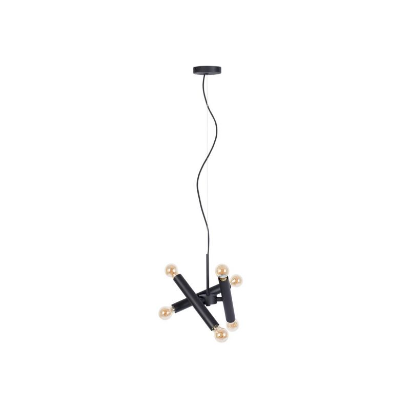 Suspension noire style indus Hawk Triple - Zuiver