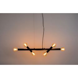 Suspension noir mat style indus Hawk - Zuiver