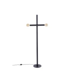 Lampadaire noir mat style indus Hawk - Zuiver