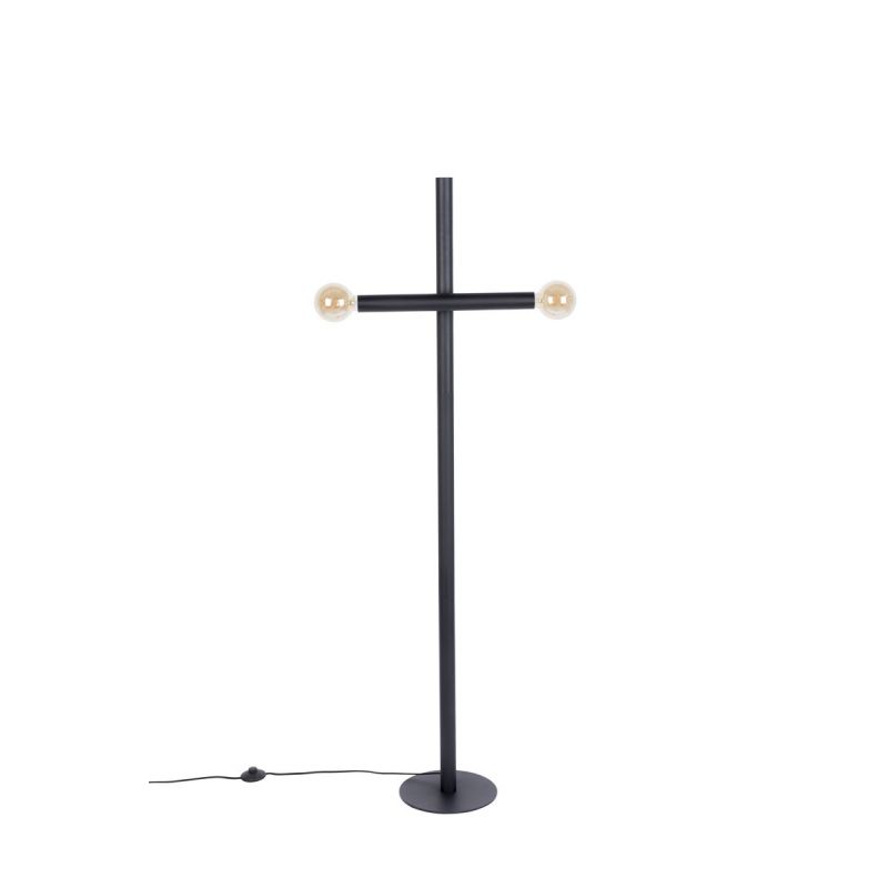 Lampadaire noir mat style indus Hawk - Zuiver Lampadaire noir mat style indus Hawk - Zuiver
