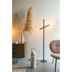 Lampadaire noir mat style indus Hawk - Zuiver