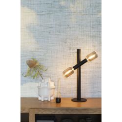 Lampe de bureau noir mat style indus Hawk - Zuiver