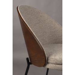 Fauteuil tissu lounge RODIN - Dutchbone