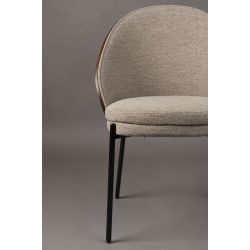 Fauteuil tissu lounge RODIN - Dutchbone