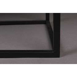 Meuble de rangement Boli métal noir et verre - Dutchbone