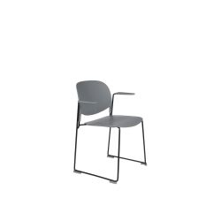 Fauteuils Stacks à pieds luges - lot de 4