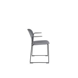 Fauteuils Stacks à pieds luges - lot de 4