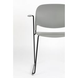 Fauteuils Stacks à pieds luges - lot de 4