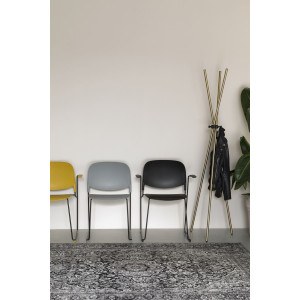 Fauteuils Stacks à pieds luges - lot de 4