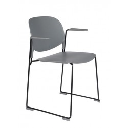Fauteuils Stacks à pieds luges - lot de 4