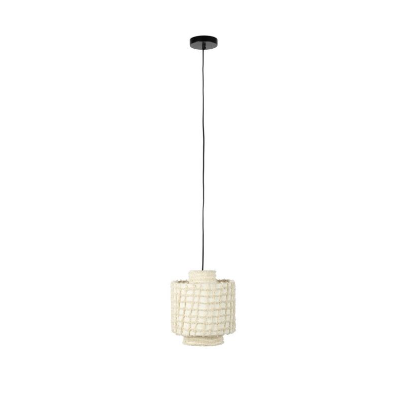 Suspension abat-jour large en coton Arjun - Boite à design Suspension abat-jour large en coton Arjun - Boite à design