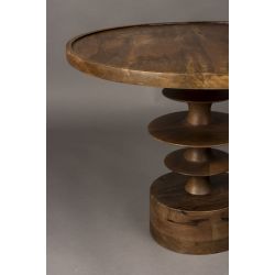 Table basse ronde bois de manguier Cath - Dutchbone