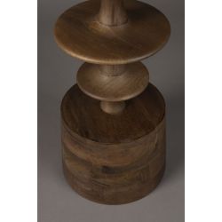 Table d'appoint ronde bois de manguier Cath - Dutchbone