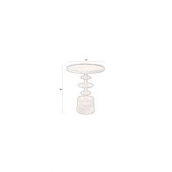 Table d'appoint ronde bois de manguier Cath - Dutchbone
