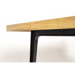 Table en bois et métal 220 x 90 HARVEST
