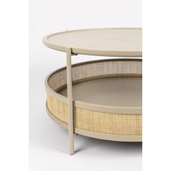 Table basse ronde double plateau Makoto