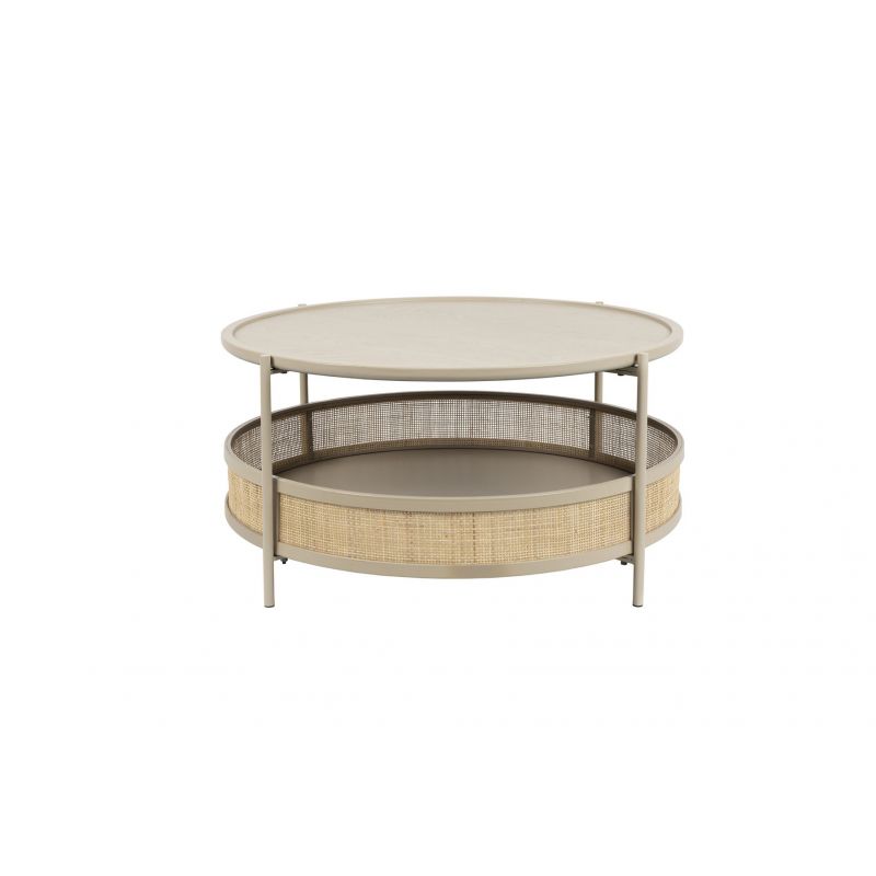 Table basse ronde double plateau Makoto Table basse ronde double plateau Makoto