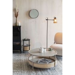 Table basse ronde double plateau Makoto