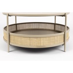 Table basse ronde double plateau Makoto