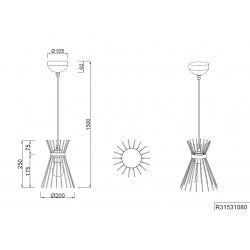 Dimension Suspension noir et or vintage ROD