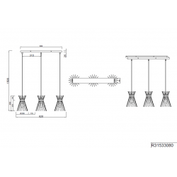 Dimension Triple suspension noir et or vintage ROD