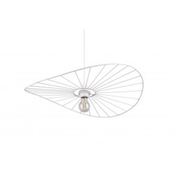 Suspension en métal 60 cm CHAPEAU blanc