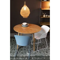 Table ronde en bois Fabio 100 cm