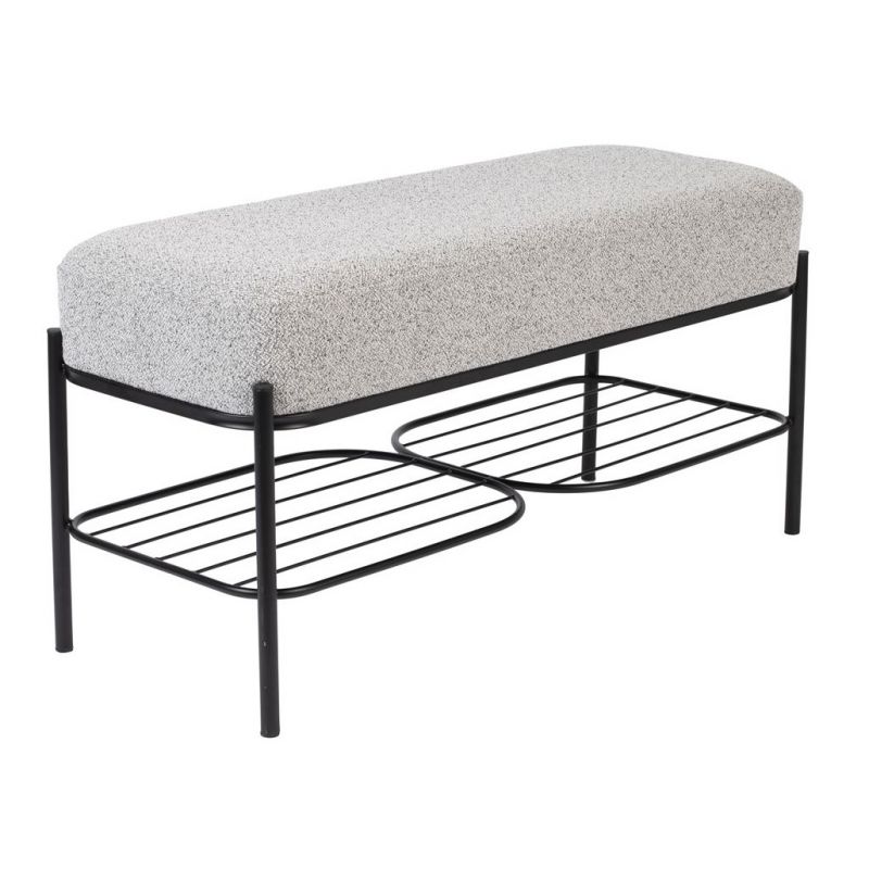 Banc avec coussin tissu Milou