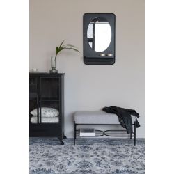 Banc avec coussin tissu Milou