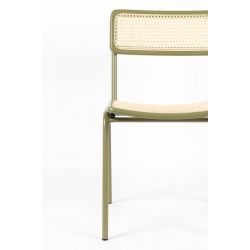 Chaises en bois massif et rotin JORT - Lot de 2