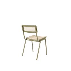 Chaises en bois massif et rotin JORT - Lot de 2